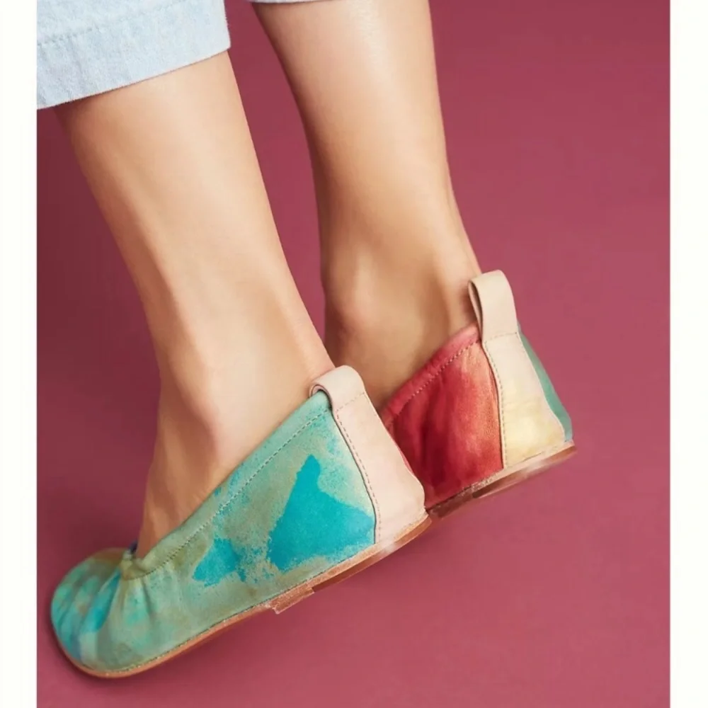 Jasper &‎ jeera Anthropologie watercolor flats